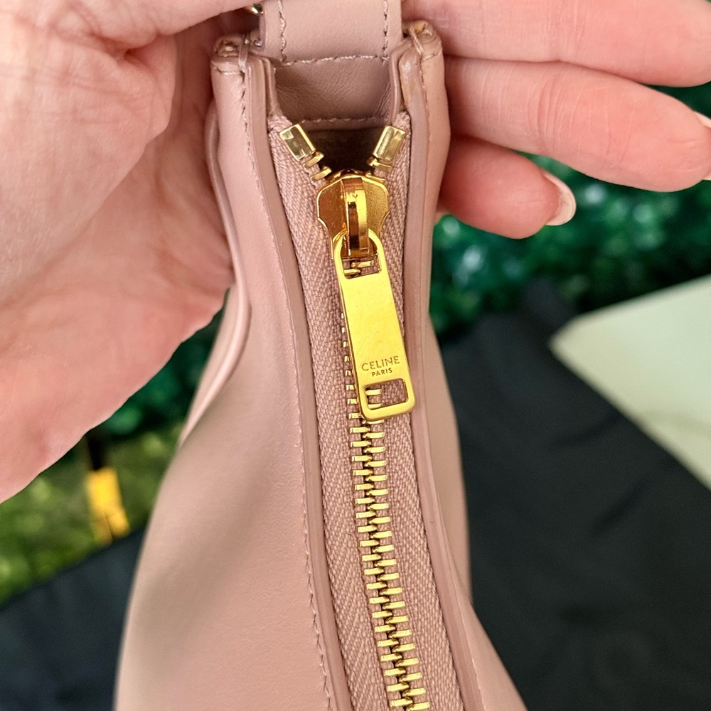 Celine Pink Leather Ava Shoulder Bag - Smooth Leather Hobo - Picture 8 of 11